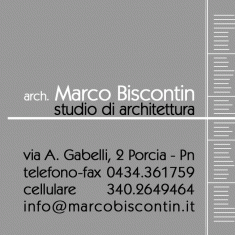 arch. marco biscontin, architetti - studi porcia (pn)