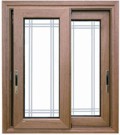 scorrevole in alluminio legno