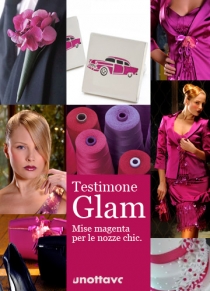 mise glamour testimone nozze unottavo magenta moda unottavo creazioni sartoriali