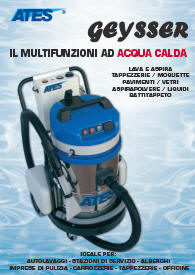 Macchina pulizia tappezzeria, lavatappezzeria e lavamoquette ad acqua calda