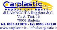 carplastic s.a.s., sacchi materia plastica barletta (bat)
