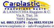 carplastic s.a.s., sacchi materia plastica barletta (bat)