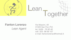 lean together di fanton lorenzo, consulenza di direzione ed organizzazione aziendale san fior (tv)