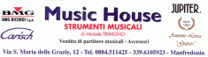 music house di trimigno michele, strumenti musicali ed accessori - vendita al dettaglio manfredonia (fg)